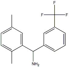 (2,5-dimethylphenyl)[3-(trifluoromethyl)phenyl]methanamine Struktur