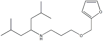 (2,6-dimethylheptan-4-yl)[3-(furan-2-ylmethoxy)propyl]amine Struktur