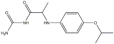 (2-{[4-(propan-2-yloxy)phenyl]amino}propanoyl)urea Struktur