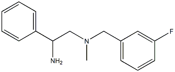 (2-amino-2-phenylethyl)[(3-fluorophenyl)methyl]methylamine Struktur