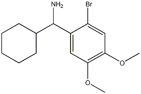 (2-bromo-4,5-dimethoxyphenyl)(cyclohexyl)methanamine Struktur