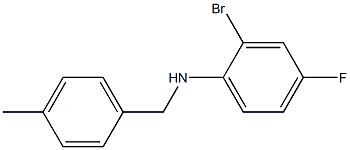 (2-bromo-4-fluorophenyl)(4-methylphenyl)methylamine Struktur