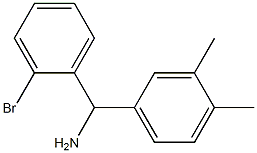 (2-bromophenyl)(3,4-dimethylphenyl)methanamine Struktur