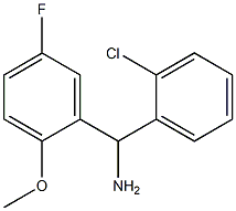 (2-chlorophenyl)(5-fluoro-2-methoxyphenyl)methanamine Struktur