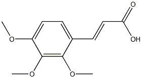 (2E)-3-(2,3,4-trimethoxyphenyl)acrylic acid Struktur