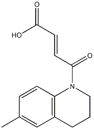 (2E)-4-(6-methyl-3,4-dihydroquinolin-1(2H)-yl)-4-oxobut-2-enoic acid Struktur