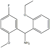 (2-ethoxyphenyl)(5-fluoro-2-methoxyphenyl)methanamine Struktur