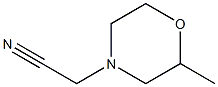 (2-methylmorpholin-4-yl)acetonitrile Struktur