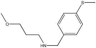 (3-methoxypropyl)({[4-(methylsulfanyl)phenyl]methyl})amine Struktur