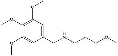 (3-methoxypropyl)[(3,4,5-trimethoxyphenyl)methyl]amine Struktur