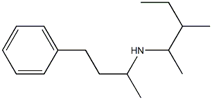 (3-methylpentan-2-yl)(4-phenylbutan-2-yl)amine Struktur