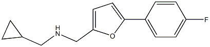 (cyclopropylmethyl)({[5-(4-fluorophenyl)furan-2-yl]methyl})amine Struktur