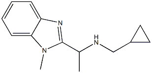 (cyclopropylmethyl)[1-(1-methyl-1H-1,3-benzodiazol-2-yl)ethyl]amine Struktur