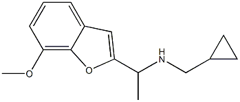 (cyclopropylmethyl)[1-(7-methoxy-1-benzofuran-2-yl)ethyl]amine Struktur