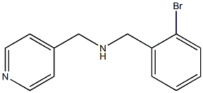 [(2-bromophenyl)methyl](pyridin-4-ylmethyl)amine Struktur