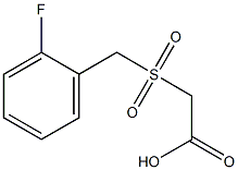 [(2-fluorobenzyl)sulfonyl]acetic acid Struktur