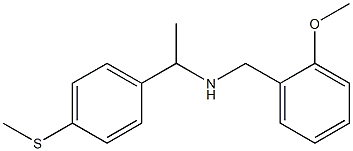 [(2-methoxyphenyl)methyl]({1-[4-(methylsulfanyl)phenyl]ethyl})amine Struktur