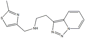 [(2-methyl-1,3-thiazol-4-yl)methyl](2-{[1,2,4]triazolo[3,4-a]pyridin-3-yl}ethyl)amine Struktur