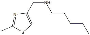 [(2-methyl-1,3-thiazol-4-yl)methyl](pentyl)amine Struktur