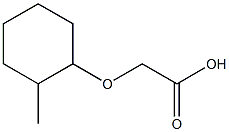 [(2-methylcyclohexyl)oxy]acetic acid Struktur