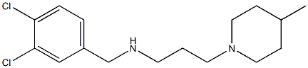 [(3,4-dichlorophenyl)methyl][3-(4-methylpiperidin-1-yl)propyl]amine Struktur