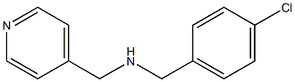 [(4-chlorophenyl)methyl](pyridin-4-ylmethyl)amine Struktur