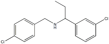 [(4-chlorophenyl)methyl][1-(3-chlorophenyl)propyl]amine Struktur