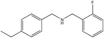 [(4-ethylphenyl)methyl][(2-fluorophenyl)methyl]amine Struktur