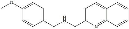 [(4-methoxyphenyl)methyl](quinolin-2-ylmethyl)amine Struktur