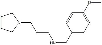 [(4-methoxyphenyl)methyl][3-(pyrrolidin-1-yl)propyl]amine Struktur