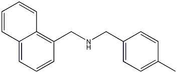 [(4-methylphenyl)methyl](naphthalen-1-ylmethyl)amine Struktur