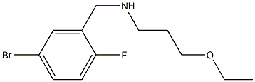 [(5-bromo-2-fluorophenyl)methyl](3-ethoxypropyl)amine Struktur