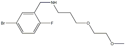 [(5-bromo-2-fluorophenyl)methyl][3-(2-methoxyethoxy)propyl]amine Struktur