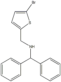 [(5-bromothiophen-2-yl)methyl](diphenylmethyl)amine Struktur