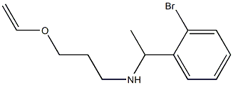 [1-(2-bromophenyl)ethyl][3-(ethenyloxy)propyl]amine Struktur