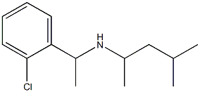 [1-(2-chlorophenyl)ethyl](4-methylpentan-2-yl)amine Struktur