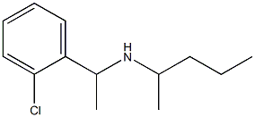 [1-(2-chlorophenyl)ethyl](pentan-2-yl)amine Struktur