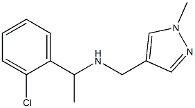 [1-(2-chlorophenyl)ethyl][(1-methyl-1H-pyrazol-4-yl)methyl]amine Struktur