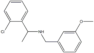 [1-(2-chlorophenyl)ethyl][(3-methoxyphenyl)methyl]amine Struktur