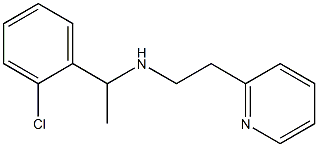 [1-(2-chlorophenyl)ethyl][2-(pyridin-2-yl)ethyl]amine Struktur