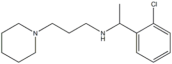 [1-(2-chlorophenyl)ethyl][3-(piperidin-1-yl)propyl]amine Struktur