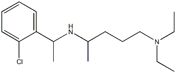 [1-(2-chlorophenyl)ethyl][5-(diethylamino)pentan-2-yl]amine Struktur