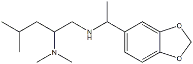 [1-(2H-1,3-benzodioxol-5-yl)ethyl][2-(dimethylamino)-4-methylpentyl]amine Struktur