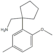 [1-(2-methoxy-5-methylphenyl)cyclopentyl]methanamine Struktur