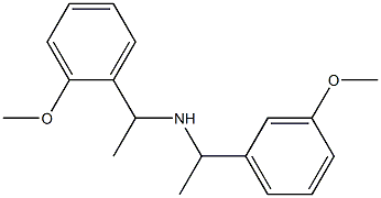 [1-(2-methoxyphenyl)ethyl][1-(3-methoxyphenyl)ethyl]amine Struktur