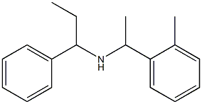 [1-(2-methylphenyl)ethyl](1-phenylpropyl)amine Struktur