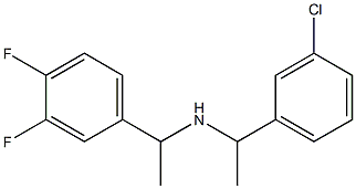 [1-(3-chlorophenyl)ethyl][1-(3,4-difluorophenyl)ethyl]amine Struktur