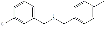 [1-(3-chlorophenyl)ethyl][1-(4-methylphenyl)ethyl]amine Struktur