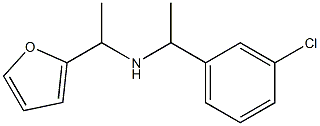 [1-(3-chlorophenyl)ethyl][1-(furan-2-yl)ethyl]amine Struktur