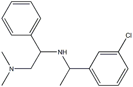 [1-(3-chlorophenyl)ethyl][2-(dimethylamino)-1-phenylethyl]amine Struktur